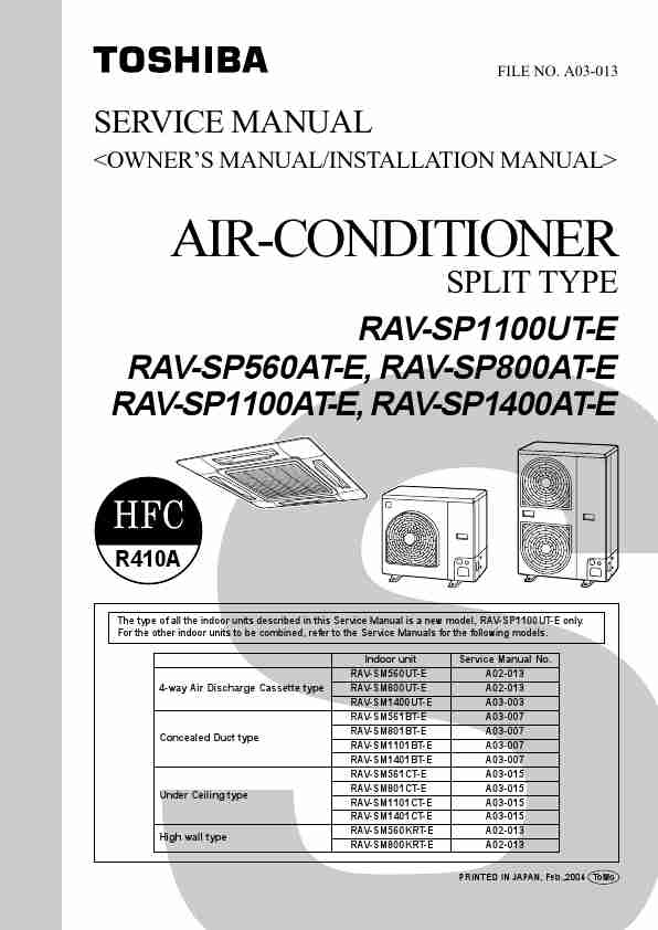 Toshiba Air Conditioner RAV-SP1100AT-E-page_pdf